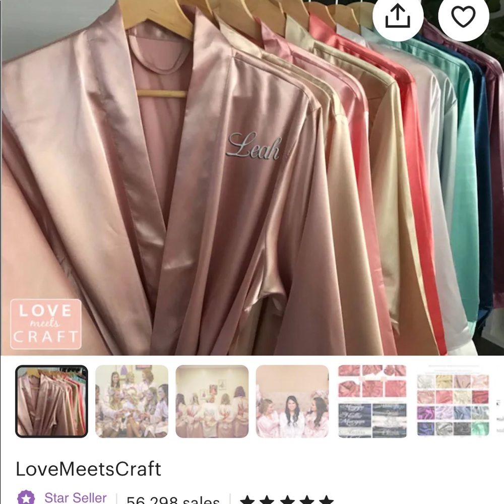 Maid of honor robe- champagne